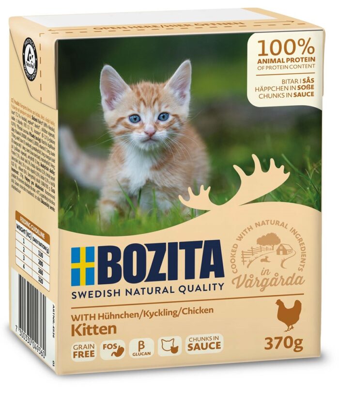 Bozita Katt Tetra Bitar i sås med Kyckling kitten 370 g