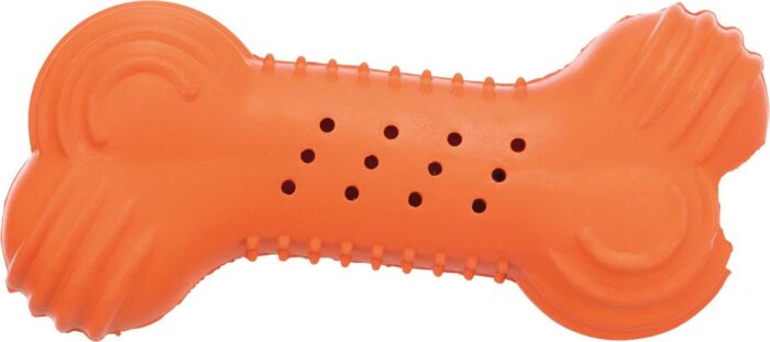 Crackybone, naturgummi 11 cm, orange