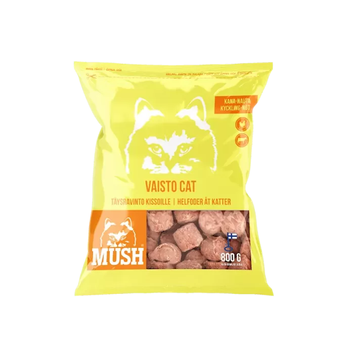 Mush Vaisto Cat Kyckling-Nöt 800g