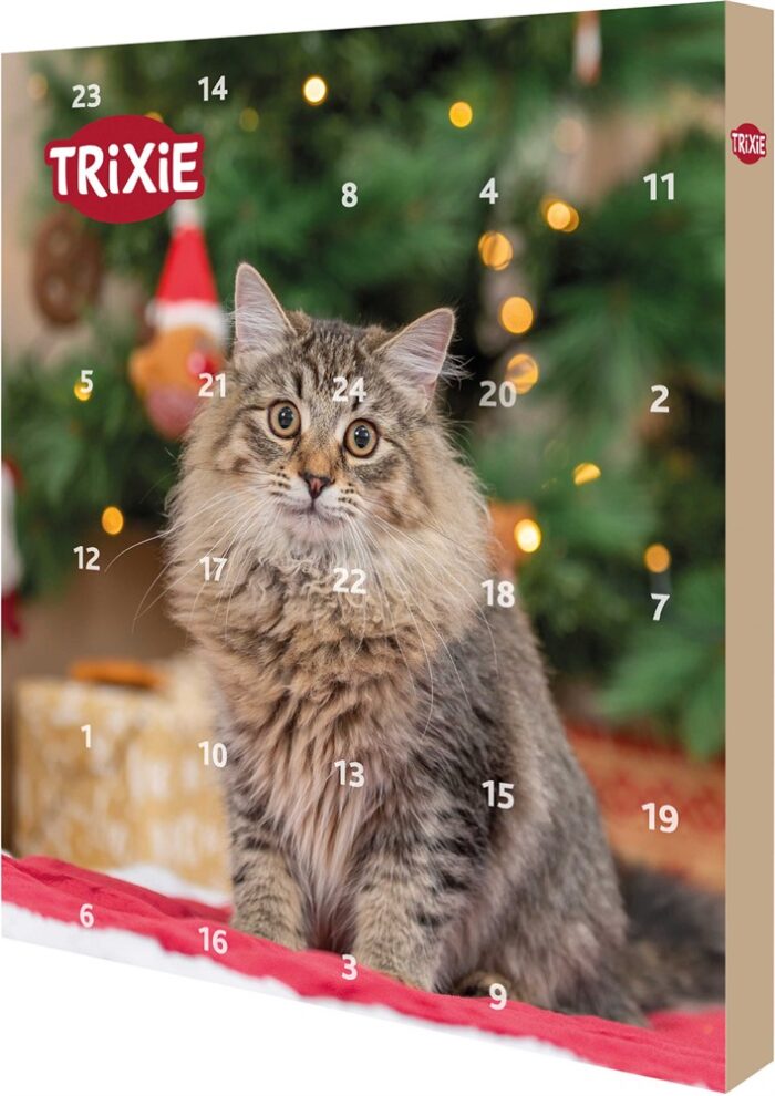 Xmas adventskalender katt, 30 × 34 × 3.5 cm