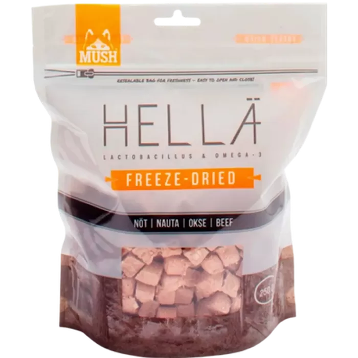 Mush Hellä Freeze Dried Beef Brown 250 g