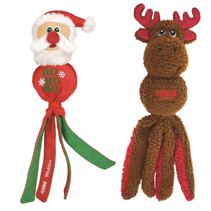 Kong Holiday Wubba Santa/Reindeer