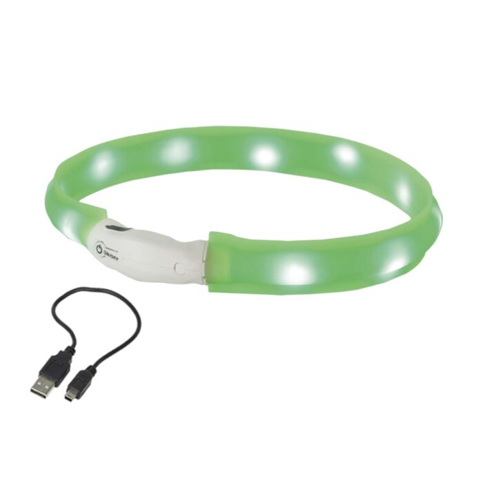 LED halsband Wide VISIBLE grön (M)