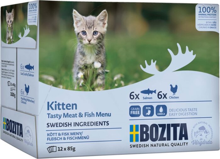 Bozita Kitten Multibox 12x85 g i sås / 1.02kg