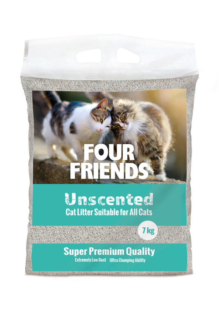 Fourfrindes kattsand Unscented 7 kg