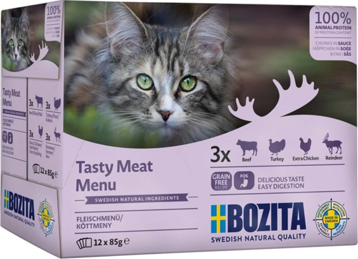 Bozita Katt Multibox 12x85 g Kött i sås / 1.02kg