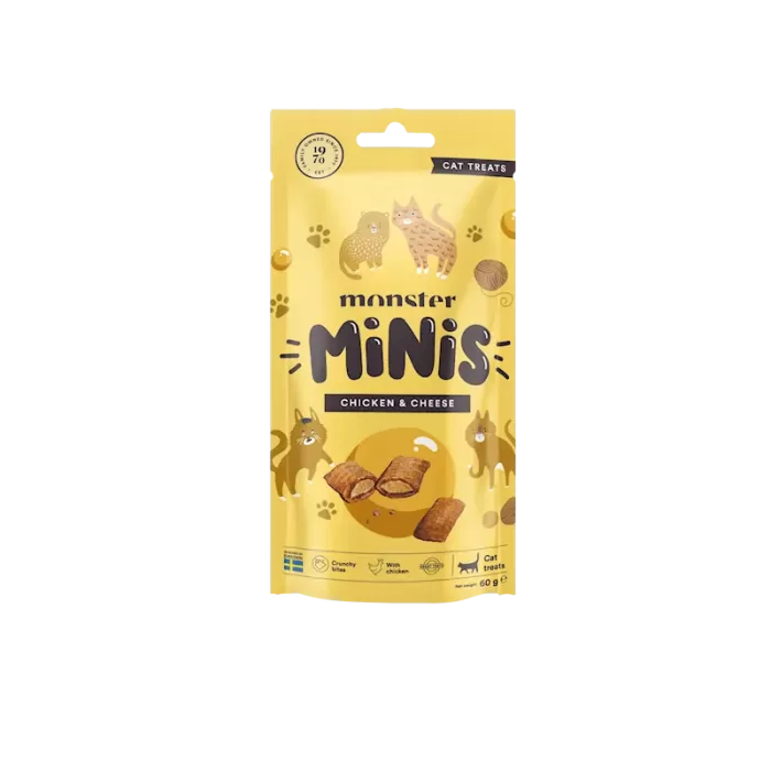 Monster Pet Food Minis treats Chicken & Cheese 60 g