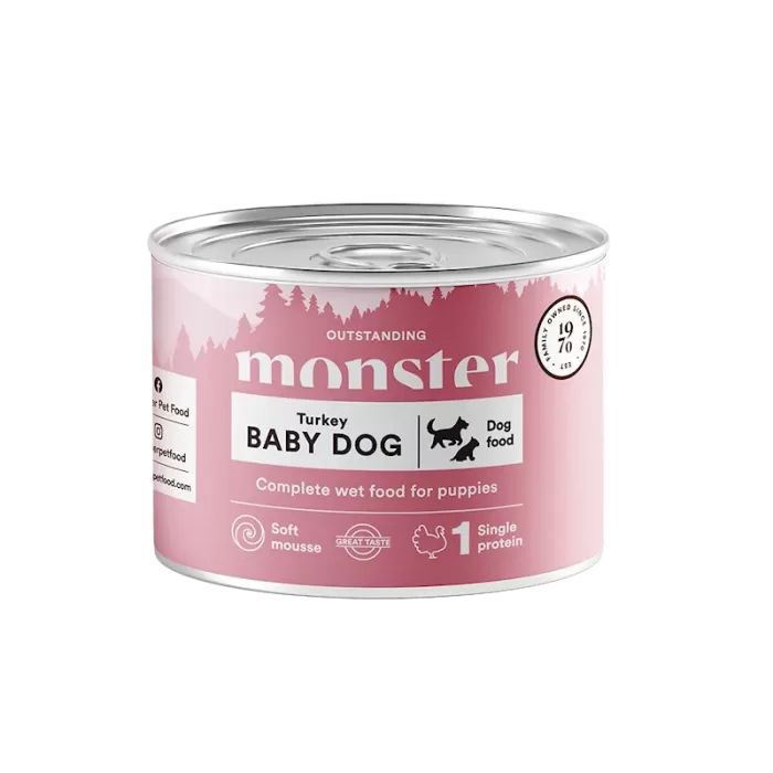 Monster Pet Food Dog Baby Mousse Can 190 g