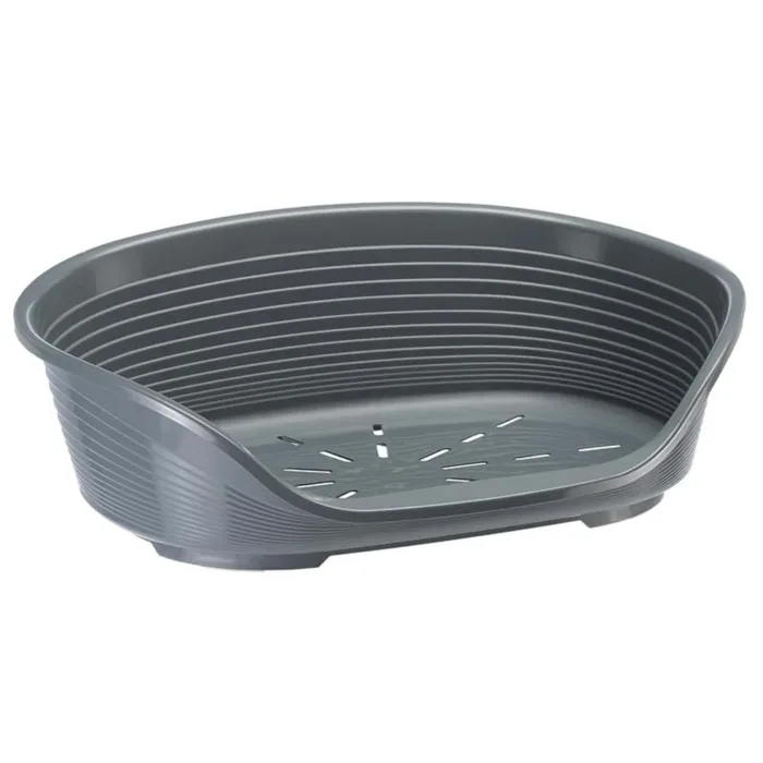 Hundbädd Plast Siesta 4 Deluxe Grå 61.5x45x21.5 Cm