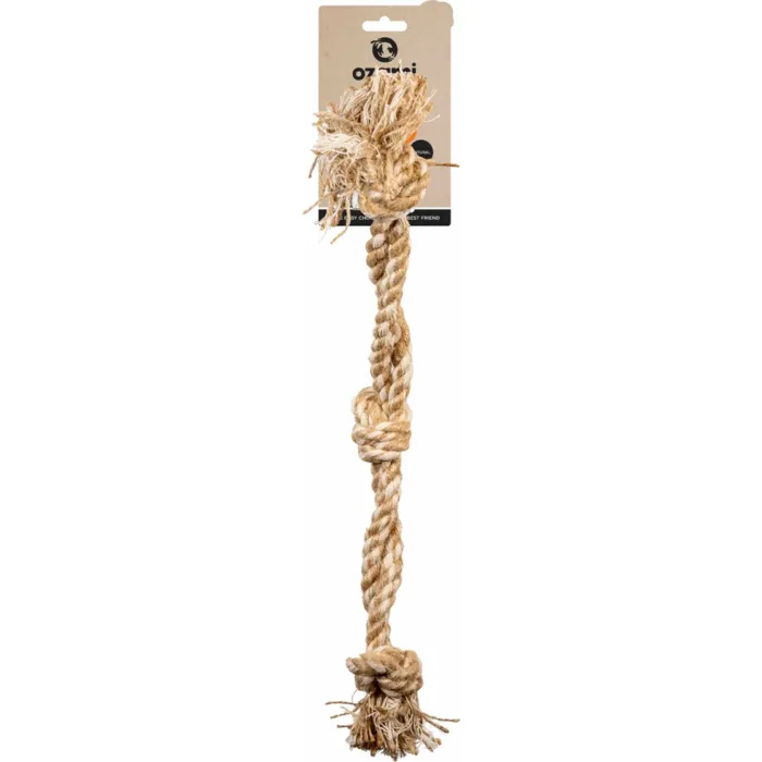 Hundleksak Twisted 3 Knots Double Rope 46cm