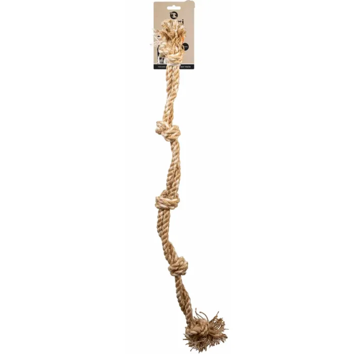 Hundleksak Twisted 5 Knots Double Rope 70cm