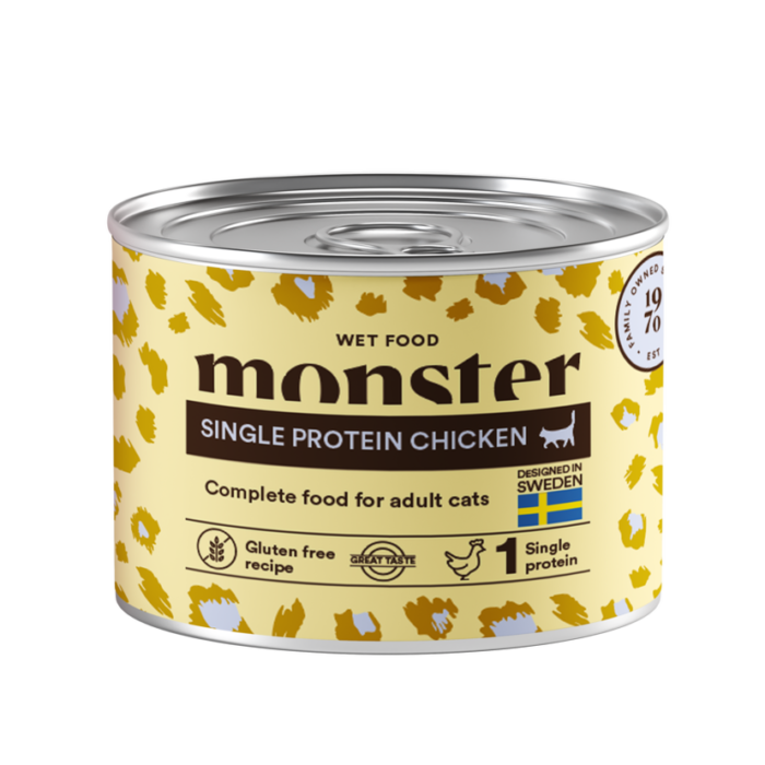 Monster Cat Adult Single Chicken Burk 200 g
