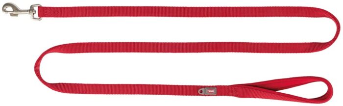 Premium koppel, XS-S: 1.80 m/15 mm, röd